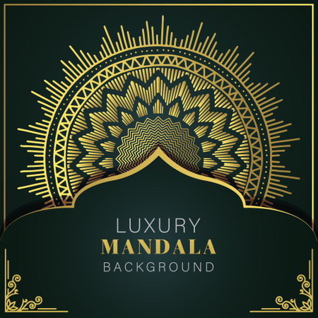Luxury mandala design background. Vector illustration eps10のイラスト素材