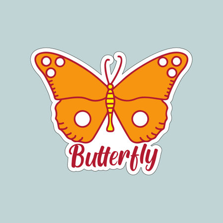Butterfly concept with icon design, vector illustration 10 eps graphic.のイラスト素材