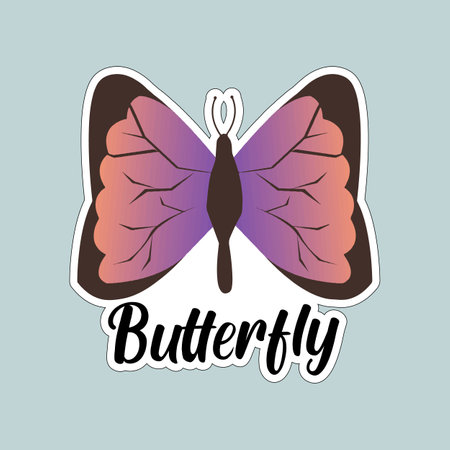 butterfly icon design, vector illustration eps10 graphic.のイラスト素材