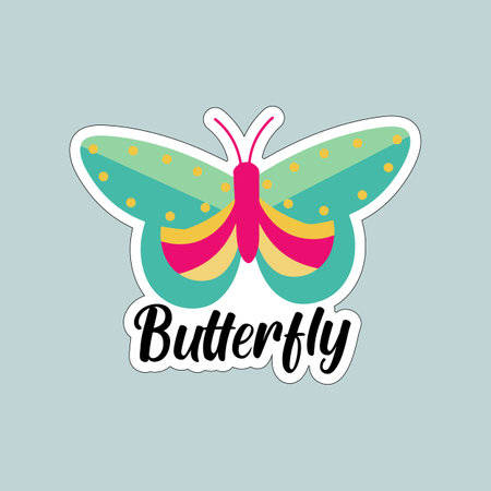 butterfly icon design, vector illustration eps10 graphic.のイラスト素材