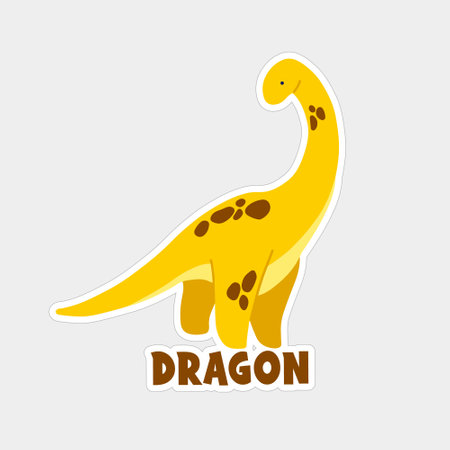 dinosaur logo on white background. vector illustration. eps 10のイラスト素材
