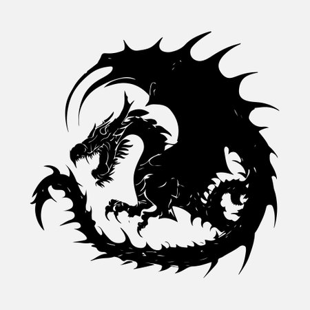 Dragon head on a white background. Vector illustration for your design.のイラスト素材
