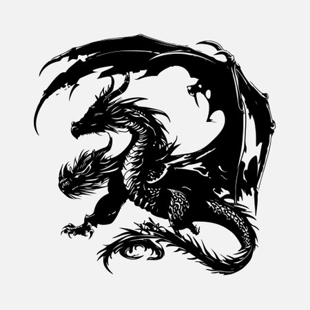 Dragon. Chinese zodiac sign. Isolated on white background.のイラスト素材
