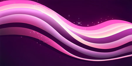 Abstract background with purple and pink waves. Vector illustration for your designの素材