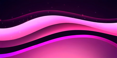 Purple abstract background with waves. Vector illustration for your design.の素材