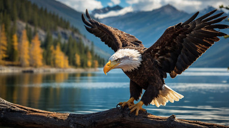 Bald Eagle (Haliaeetus leucocephalus)の素材