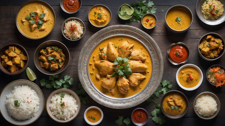 Chicken tikka masala or chicken tikka masala, served in a bowl. selective focusの素材