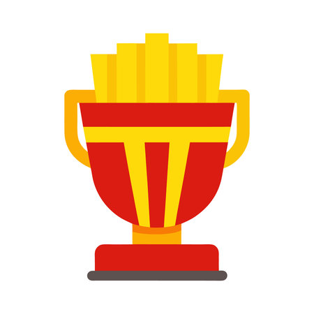 French fries icon. Fast food menu and restaurant theme. Isolated design. Vector illustrationのイラスト素材