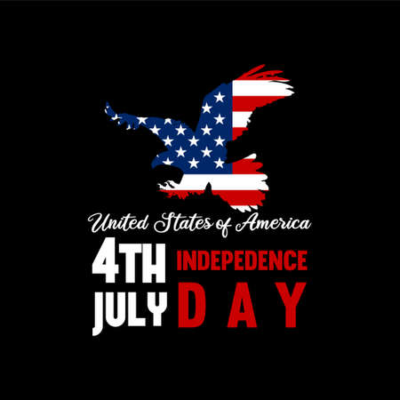 United States of America 4th July Independence Dayのイラスト素材