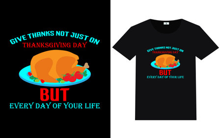 Thanksgiving day typography and graphic t shirt designのイラスト素材