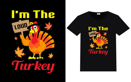 Thanksgiving day typography and graphic t shirt designのイラスト素材