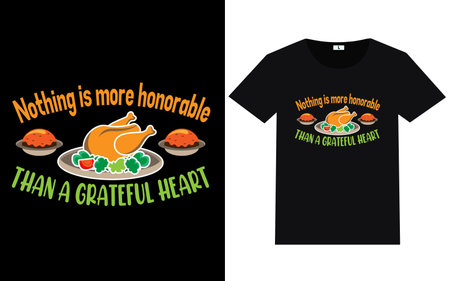Thanksgiving day typography and graphic t shirt designのイラスト素材