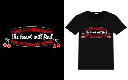 Thanksgiving day typography and graphic t shirt designのイラスト素材