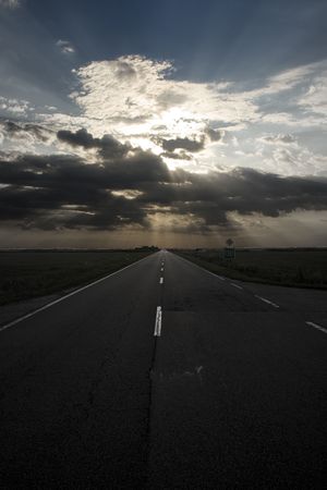 Road to nowhereの写真素材