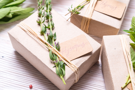 gift wrappingの写真素材