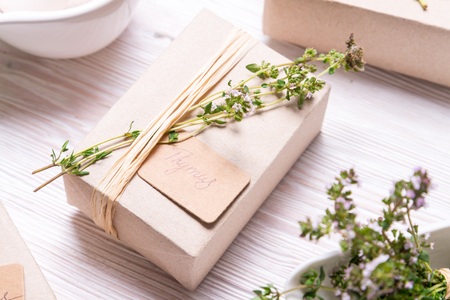 gift wrappingの写真素材