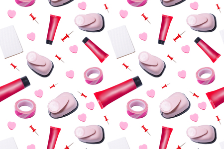 Stationary tools seamless patternの写真素材