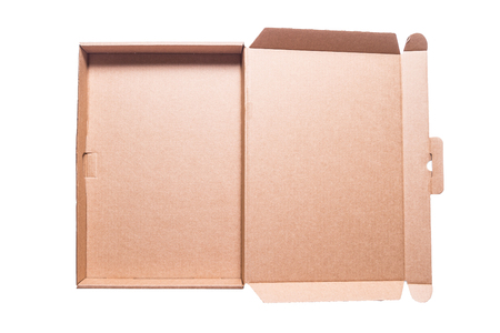 Brown cardboard boxの写真素材