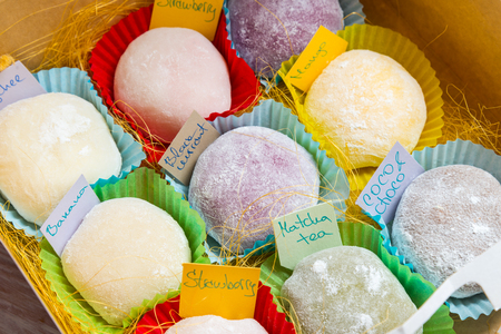 Traditional Japanese Mochi dessertの写真素材