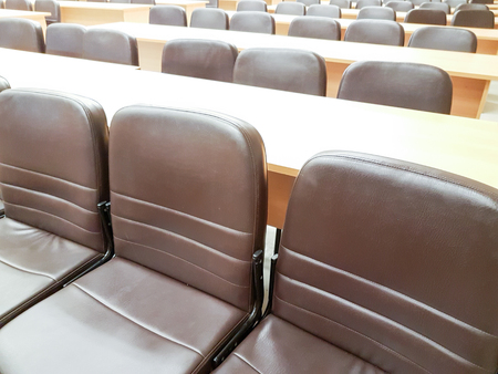 Empty chair in conference roomの写真素材