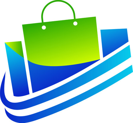 shopping  design, eCommerce , vector , online store , cartのイラスト素材