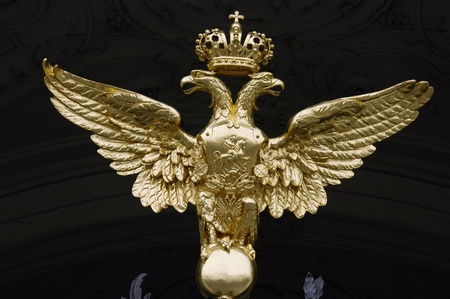 The Double Eagle. Romanov Crestの写真素材