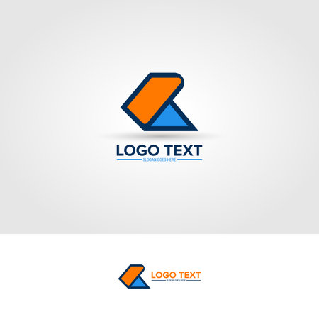 L Letter With Ellipses Intersection Logo. Abstract Trendy Vector Design Template Elements For Your Application Or Corporate Identity.のイラスト素材