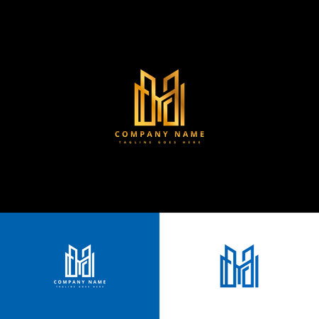 Elegant Real Estate, Building, Apartment, Palace, Architecture Logo.のイラスト素材