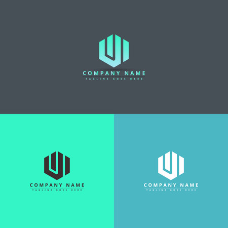 Letter JW Monogram Logo Design, Abstract Alphabet Letters Monogram Icon Logo Of JW, WJ, J And Wのイラスト素材