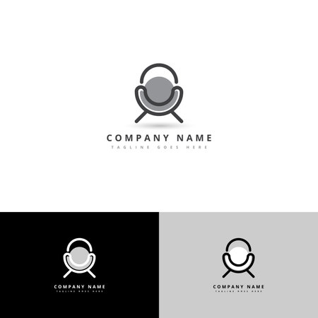 Abstract Furniture Logo Design Templateのイラスト素材
