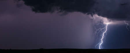Thunderstorm lightning bolt weather background