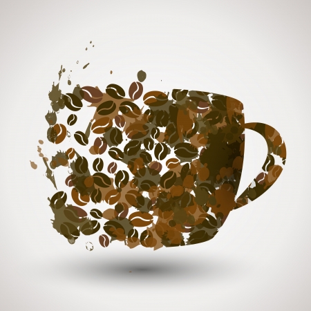 coffee cup  coffee concept  cup concept  のイラスト素材
