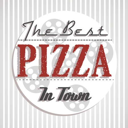 best pizza poster. pizza conceptのイラスト素材