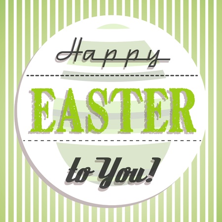 green retro happy easter, easter and spring concept, のイラスト素材