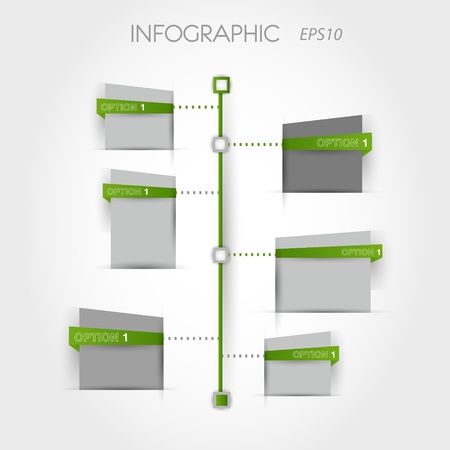 green square timeline. infographic concept.のイラスト素材
