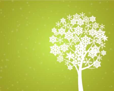 snow tree. snow tree conceptのイラスト素材