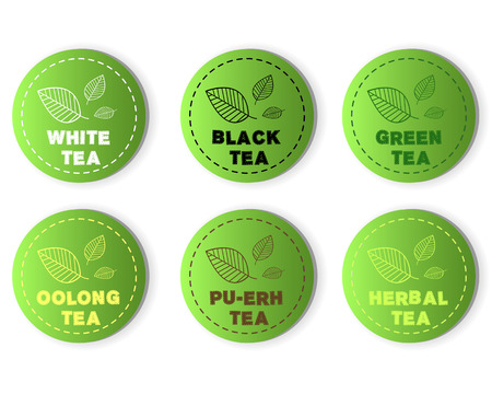 tea buttons. tea buttons conceptのイラスト素材