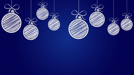 scribble christmas balls. scribble christmas balls conceptのイラスト素材