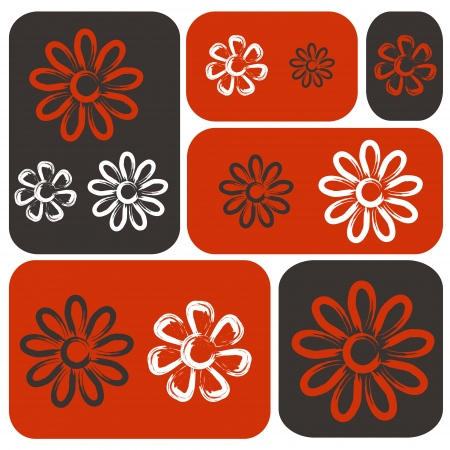 flower card. flower card conceptのイラスト素材