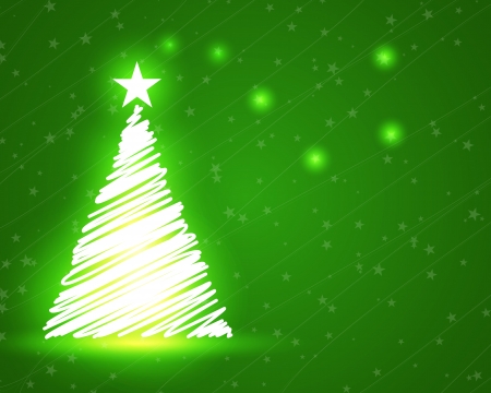green christmas tree 4. christmas concept. のイラスト素材