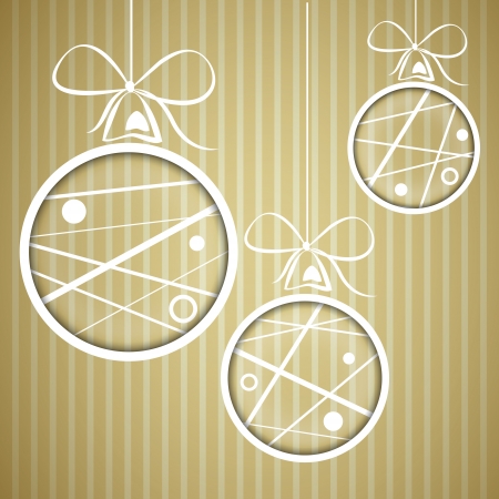 vintage dottes scribbles christmas balls. christmas conceptのイラスト素材