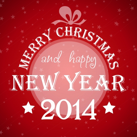 red christmas new year card with stars. christmas conceptのイラスト素材