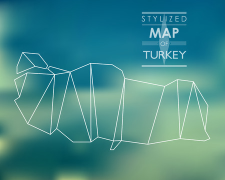 map of turkeyのイラスト素材