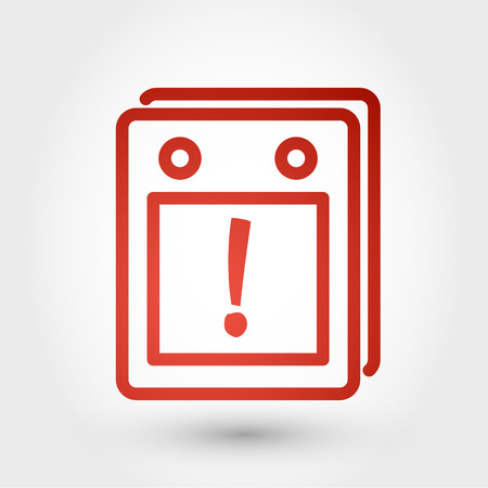 red calendar icon, icon conceptのイラスト素材