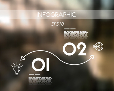 white infographic linear wave. infographic concept.のイラスト素材