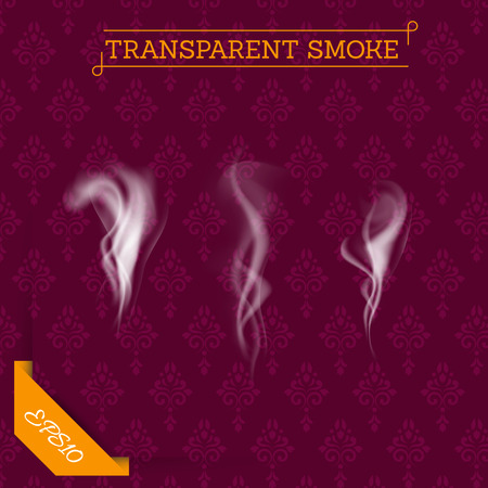 vector smoke set, transparent conceptのイラスト素材