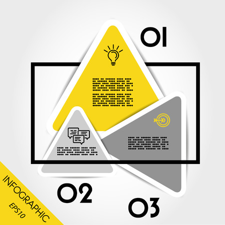 Infographic shapes vectorのイラスト素材