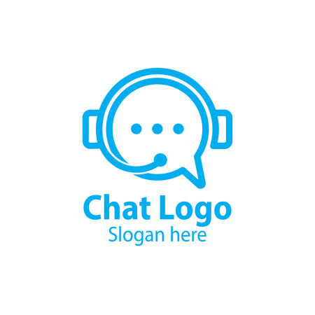 Chat company logoのイラスト素材