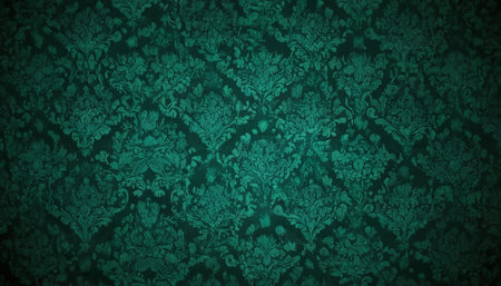 Damask wallpaper background. Seamless pattern. Vector illustration.の素材
