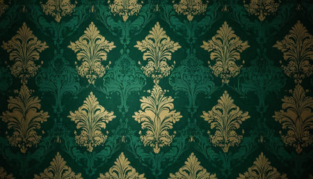 Damask wallpaper. Seamless damask pattern. Vintage wallpaperの素材